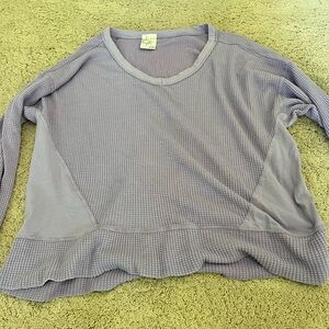 Women's Lavender Long Sleeve Top